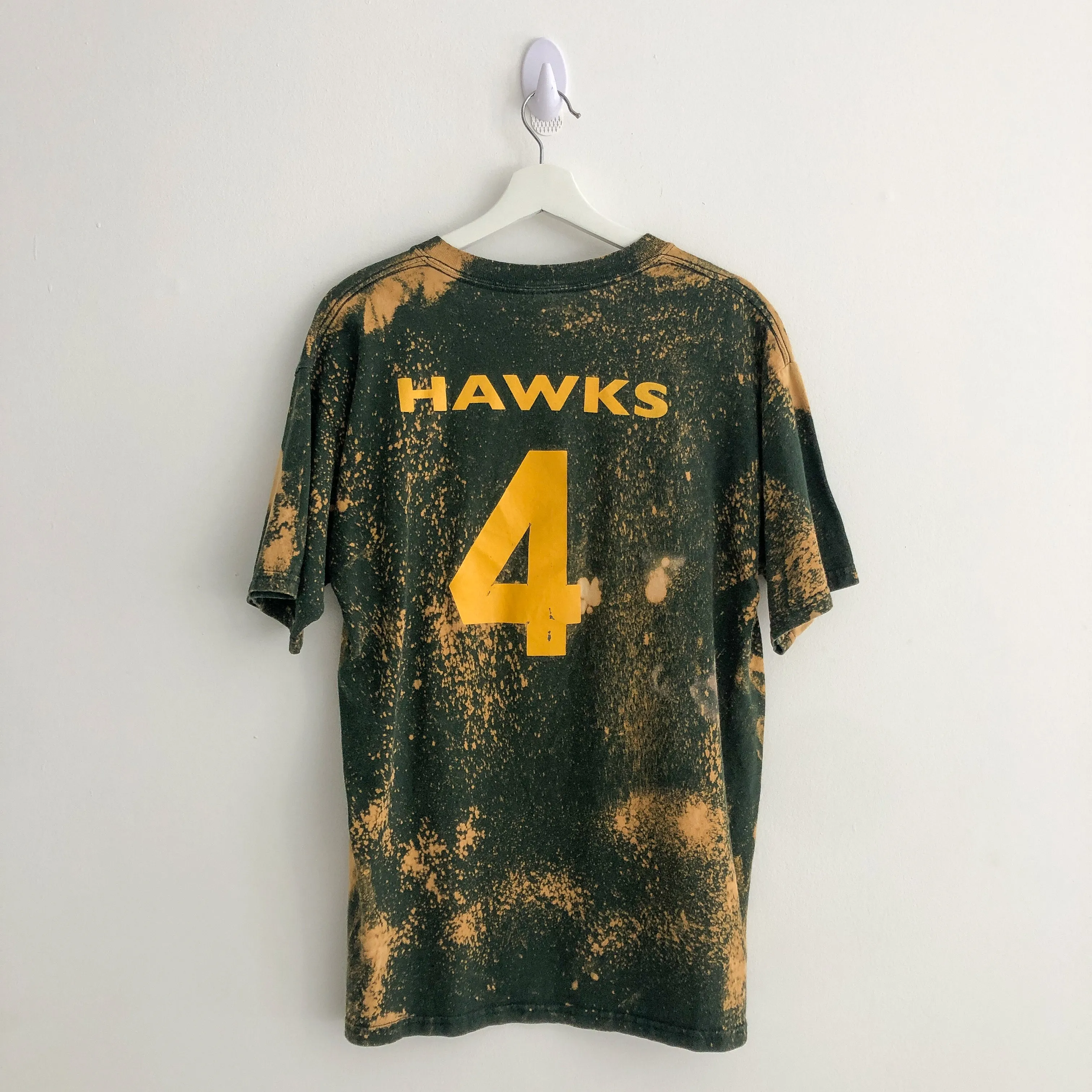 Upcycled Hawks Bleach Dye Tee