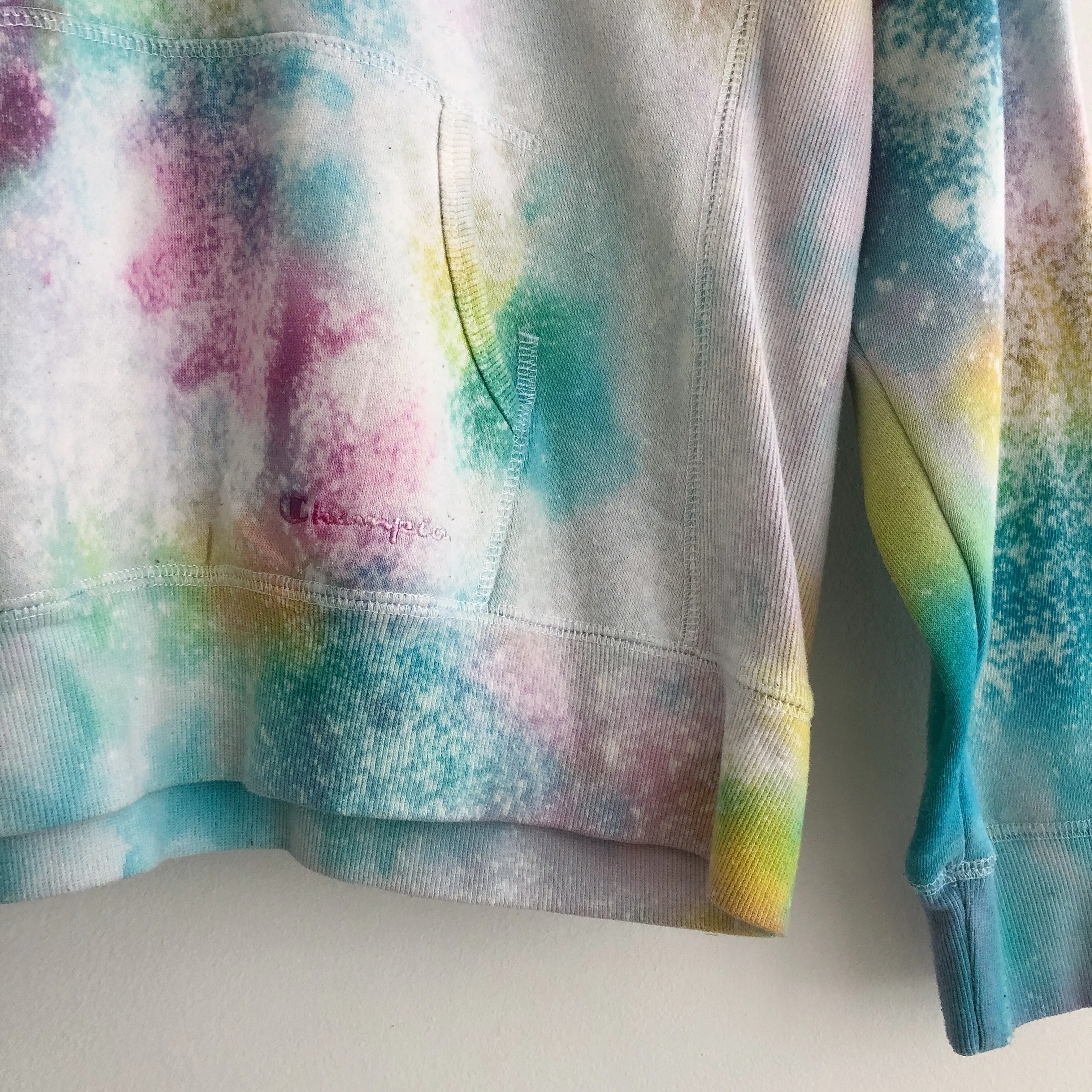 Upcycled Kaleidoscope Champion Hoodie