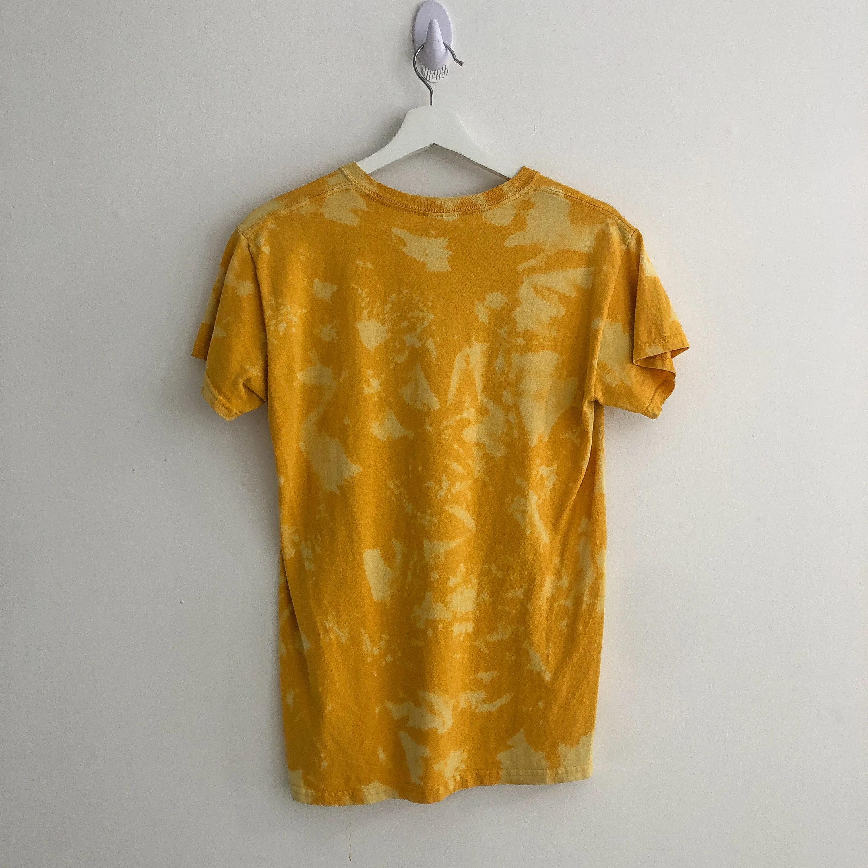 Upcycled Mardi Gras Bleach Dye Tee