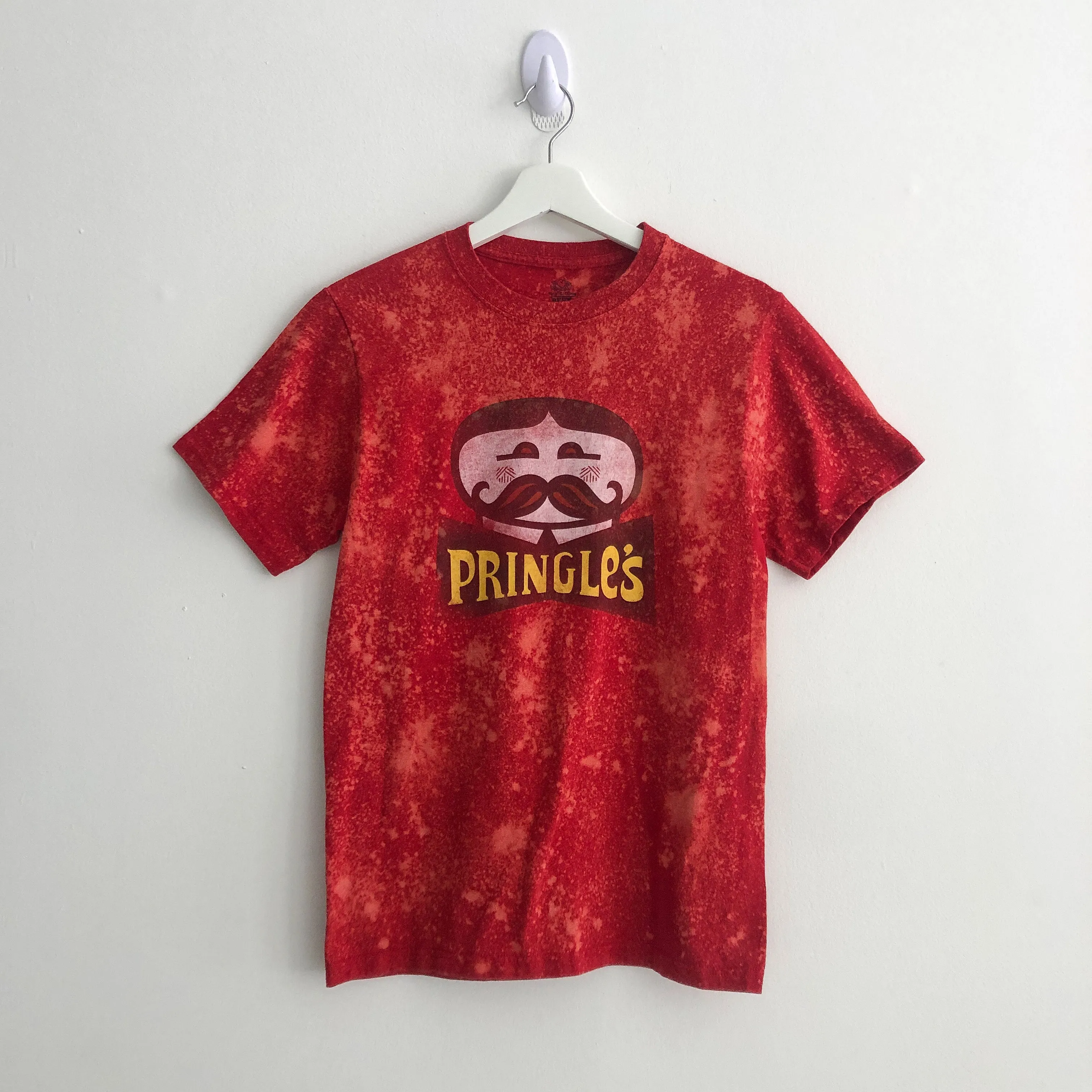 Upcycled Pringles Bleach Dye Tee