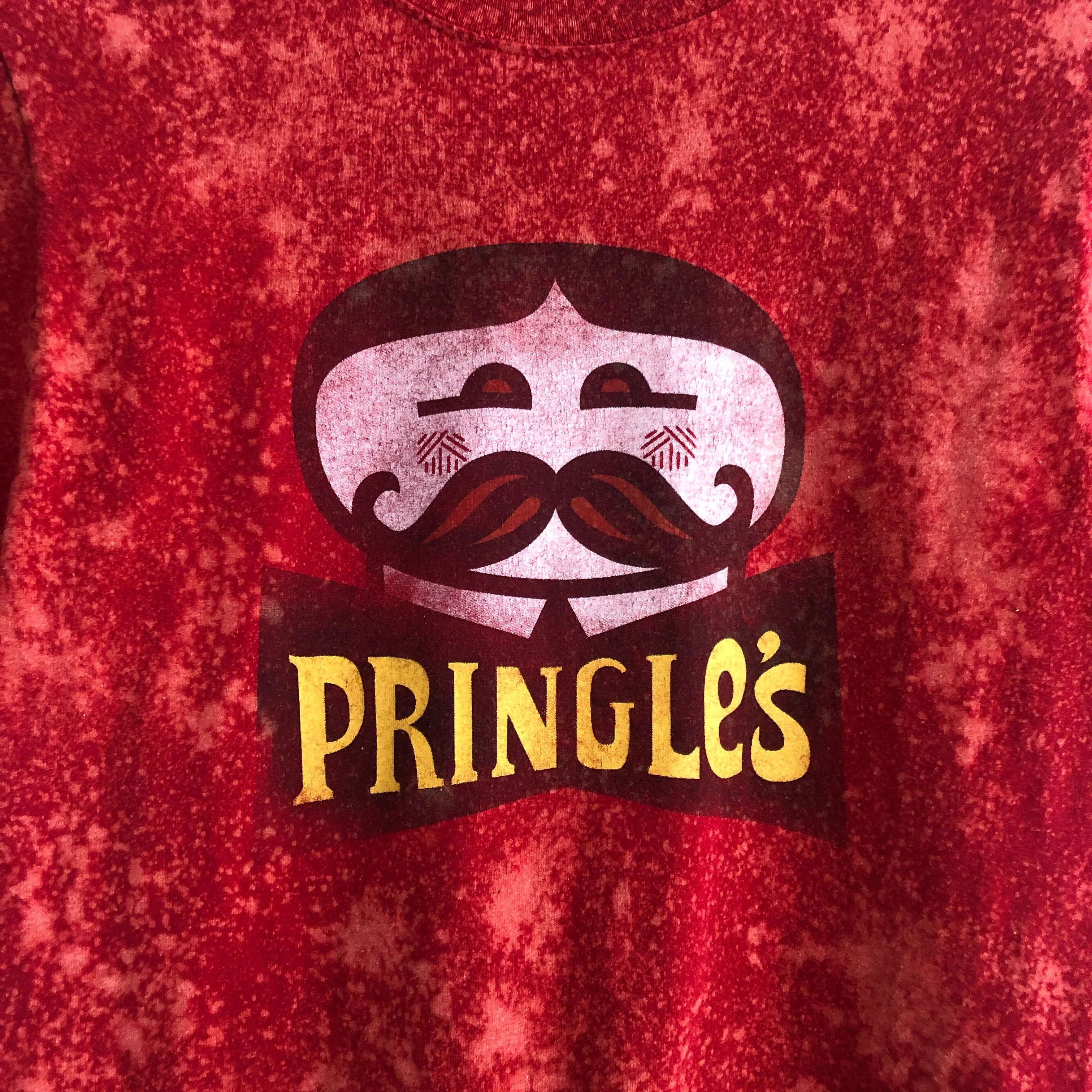 Upcycled Pringles Bleach Dye Tee