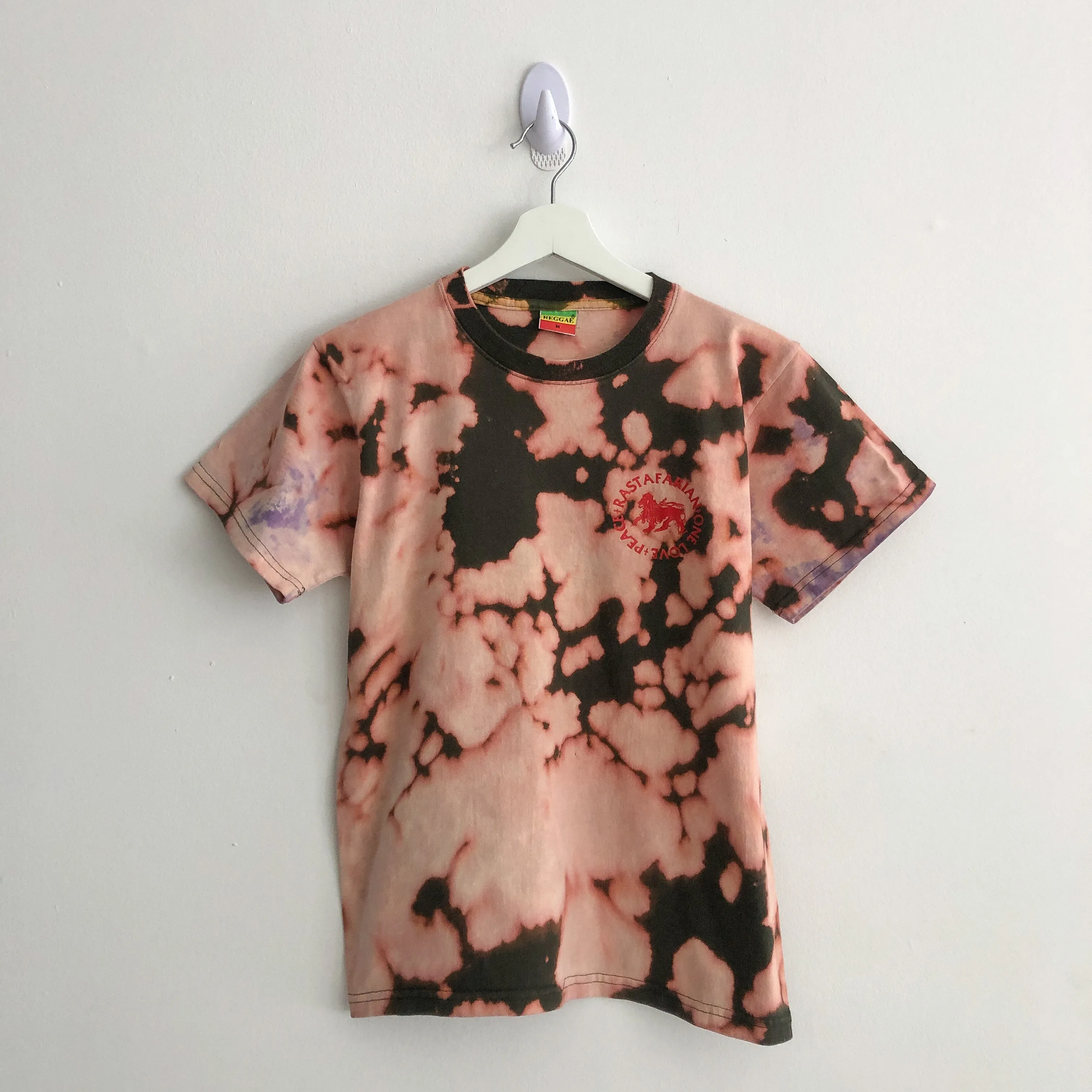 Upcycled Raggae Bleach Dye Tee