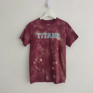 Upcycled Titans Bleach Dye Tee