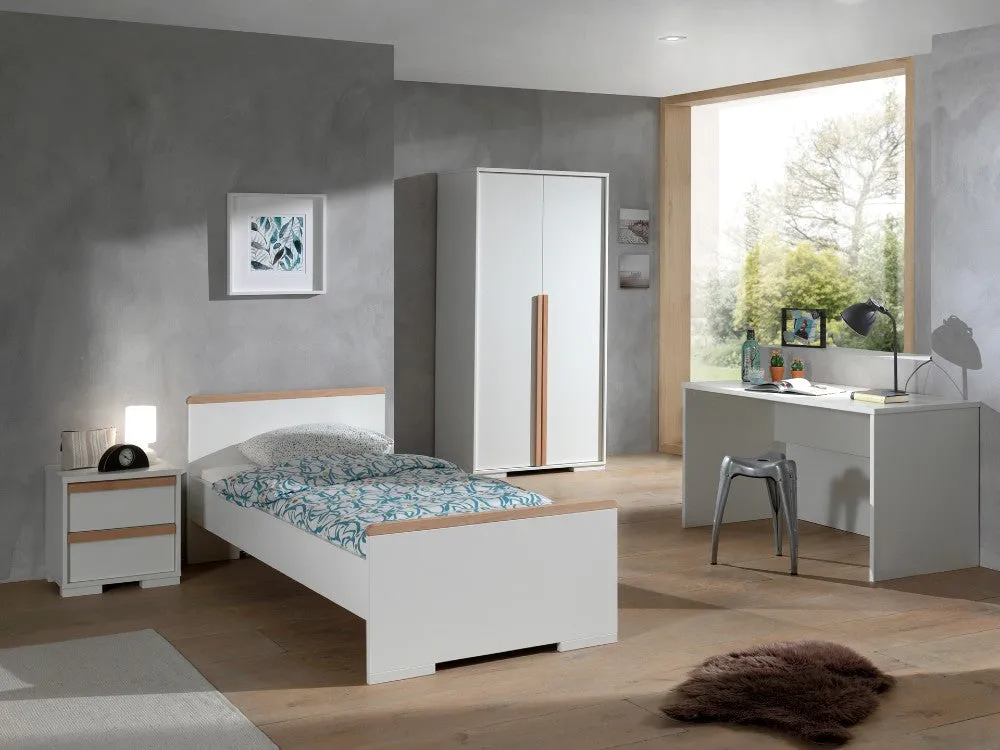 Vipack - London Single Bed - White