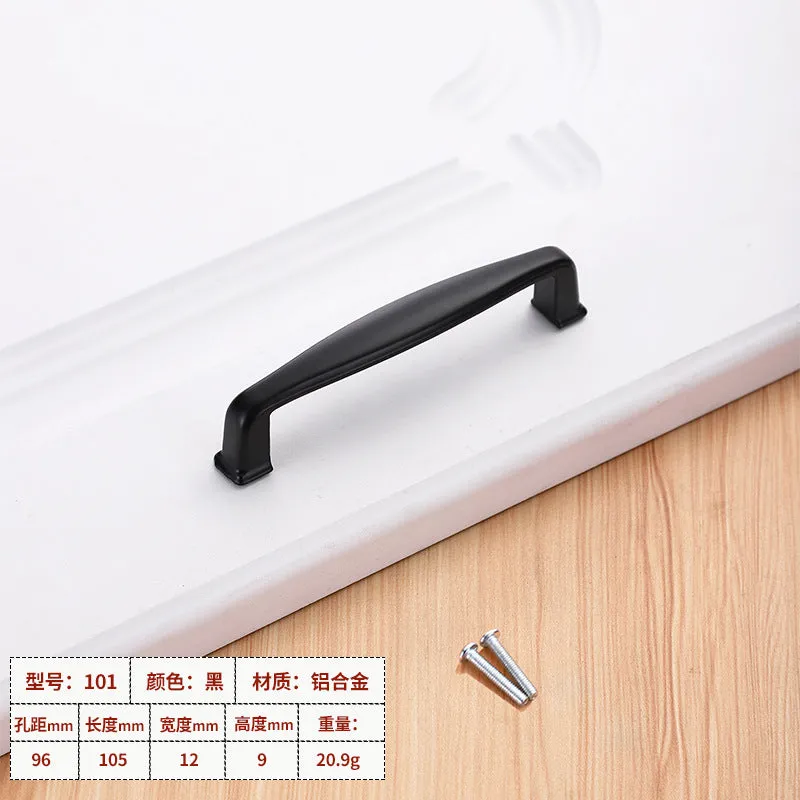 Wardrobe window hardware accessories handle drawer cabinet aluminum alloy handle