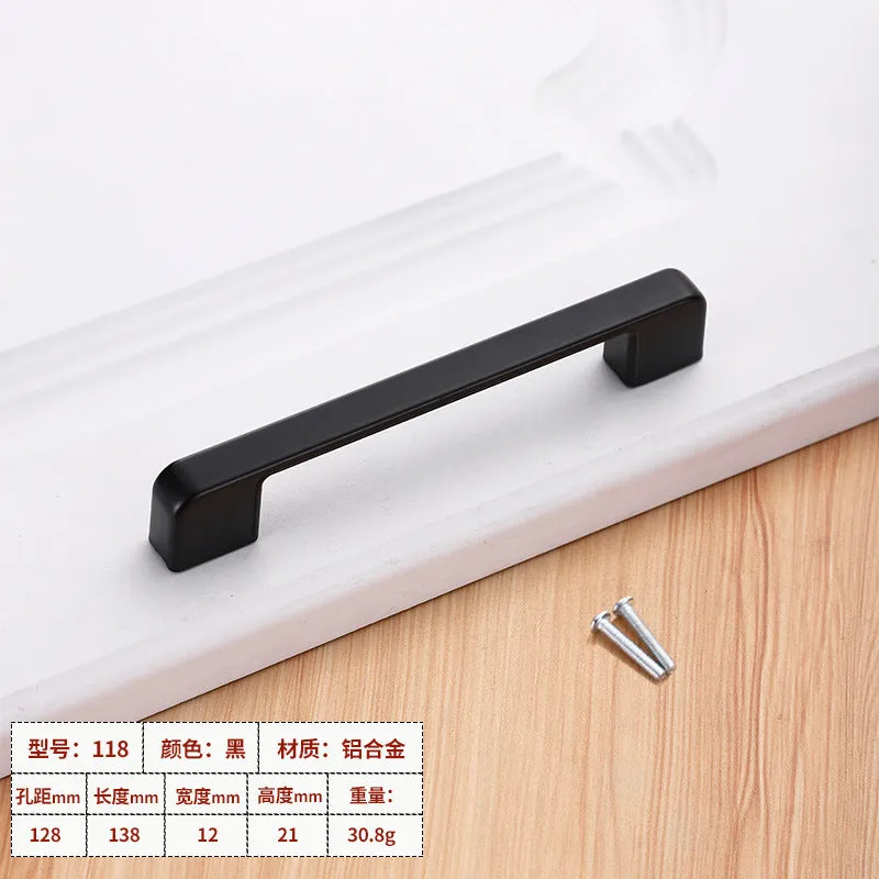 Wardrobe window hardware accessories handle drawer cabinet aluminum alloy handle