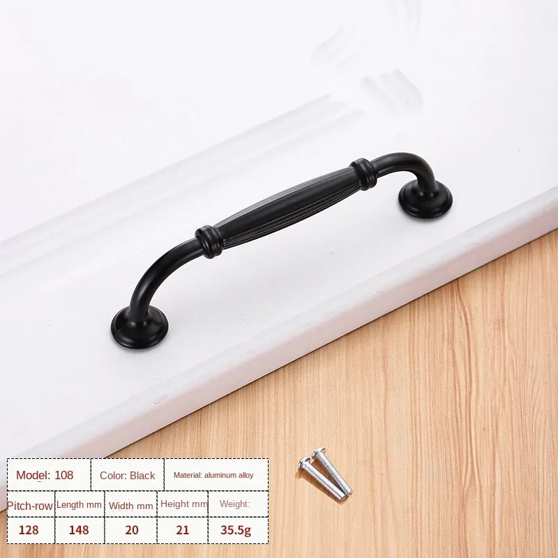 Wardrobe window hardware accessories handle drawer cabinet aluminum alloy handle