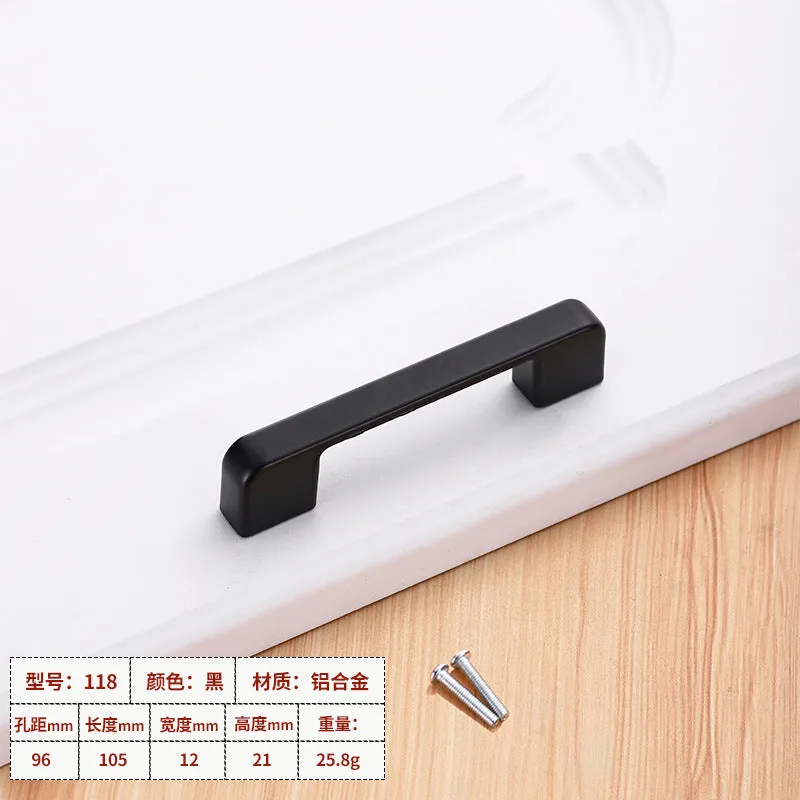 Wardrobe window hardware accessories handle drawer cabinet aluminum alloy handle