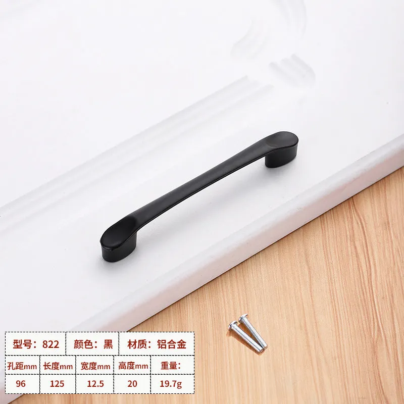 Wardrobe window hardware accessories handle drawer cabinet aluminum alloy handle