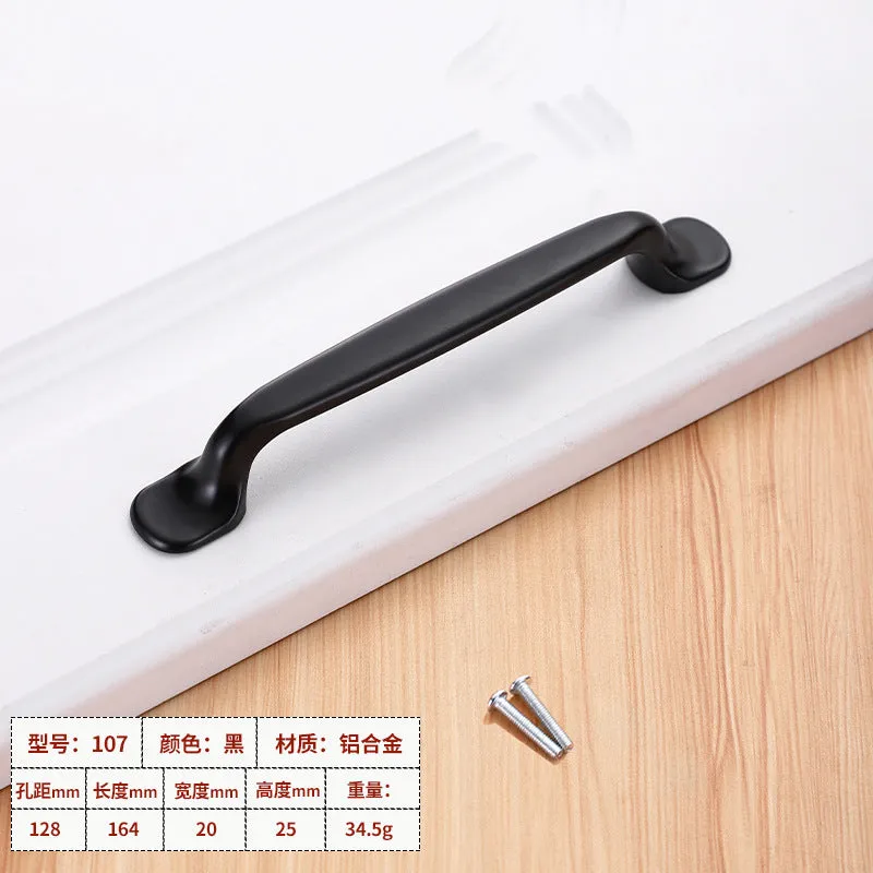 Wardrobe window hardware accessories handle drawer cabinet aluminum alloy handle