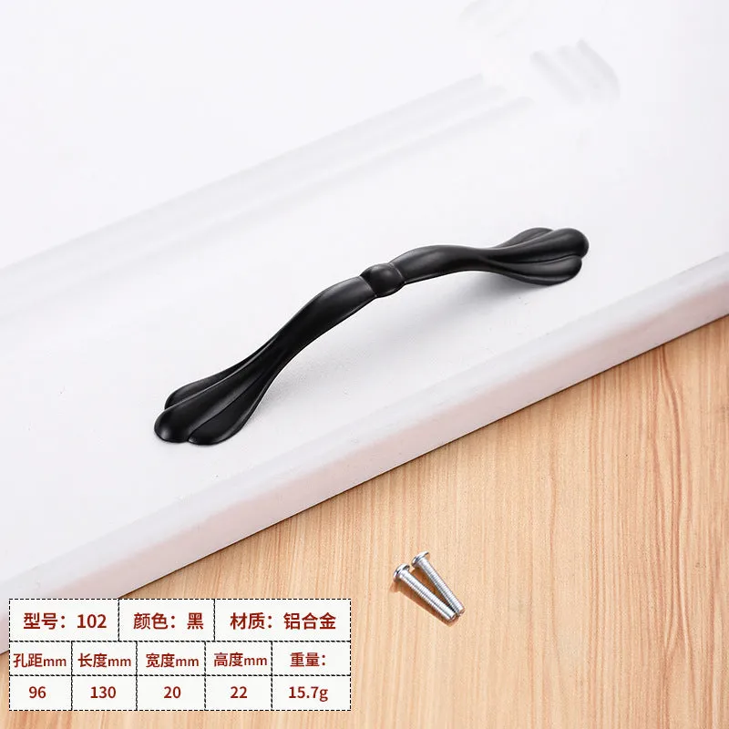 Wardrobe window hardware accessories handle drawer cabinet aluminum alloy handle