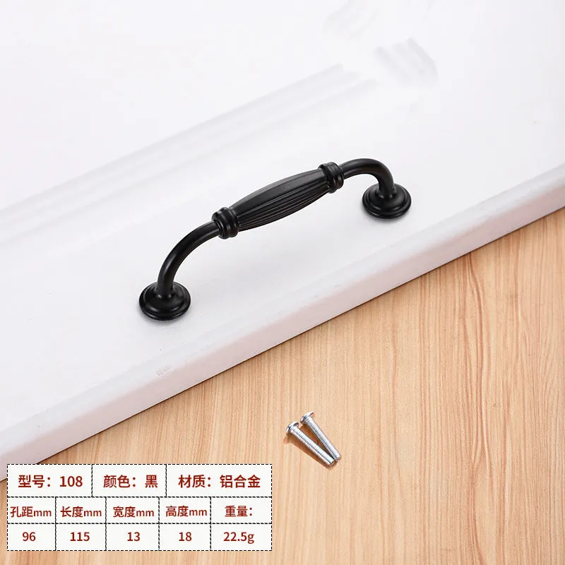 Wardrobe window hardware accessories handle drawer cabinet aluminum alloy handle