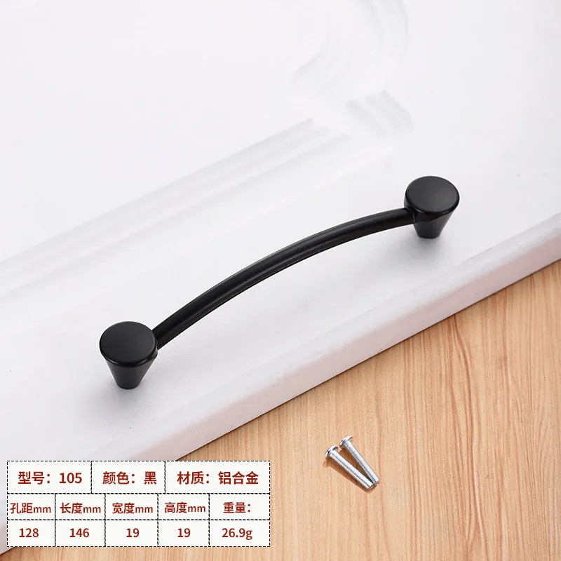 Wardrobe window hardware accessories handle drawer cabinet aluminum alloy handle