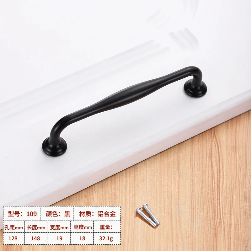 Wardrobe window hardware accessories handle drawer cabinet aluminum alloy handle