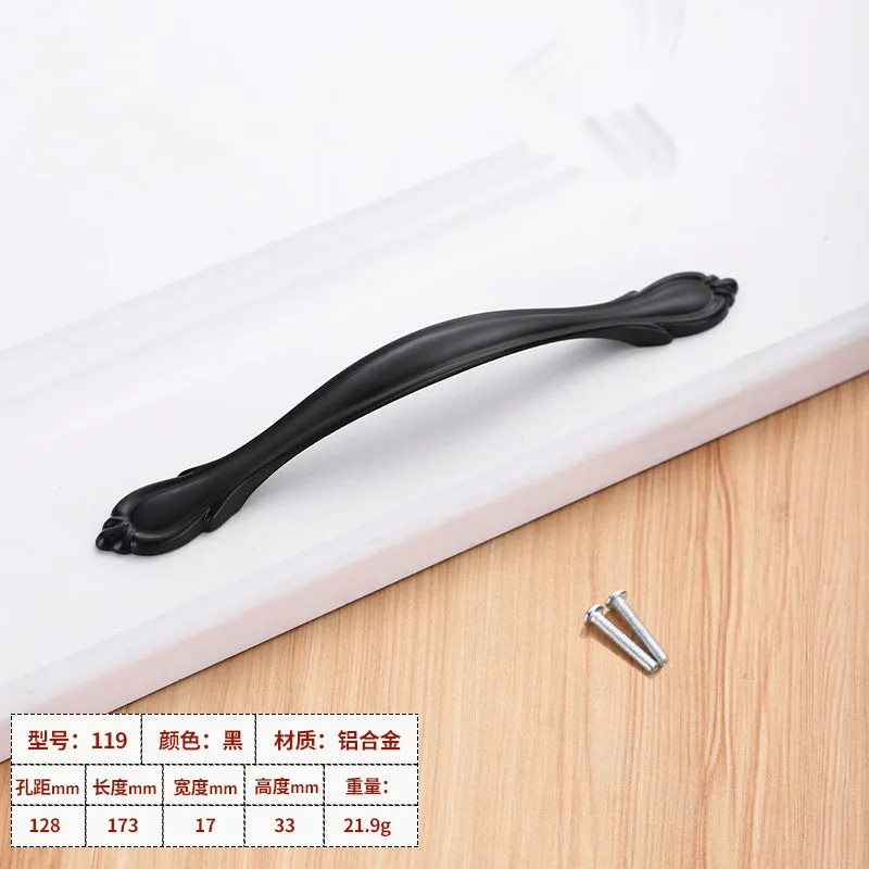 Wardrobe window hardware accessories handle drawer cabinet aluminum alloy handle