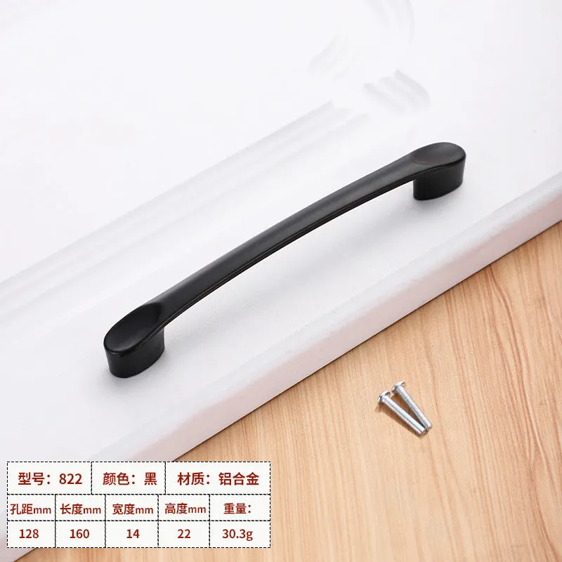 Wardrobe window hardware accessories handle drawer cabinet aluminum alloy handle